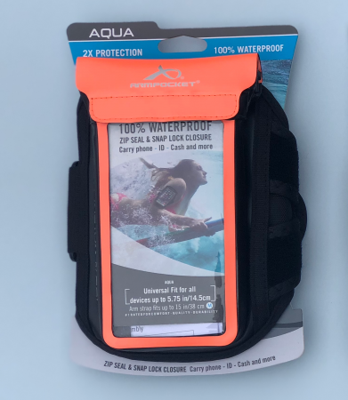 ARMPOCKET Aqua 100% Waterproof Armband for iPhone X/8/7, Galaxy S8 & more ... 