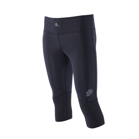 ZEROPOINT ATHLETIC 3/4 LENGTH TIGHTS FOR WOMEN - BLACK