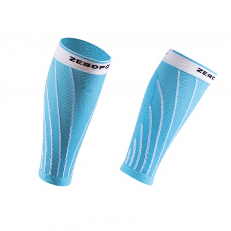 PRO RACING CALF SLEEVES BLUE CRYSTAL AND WHITE