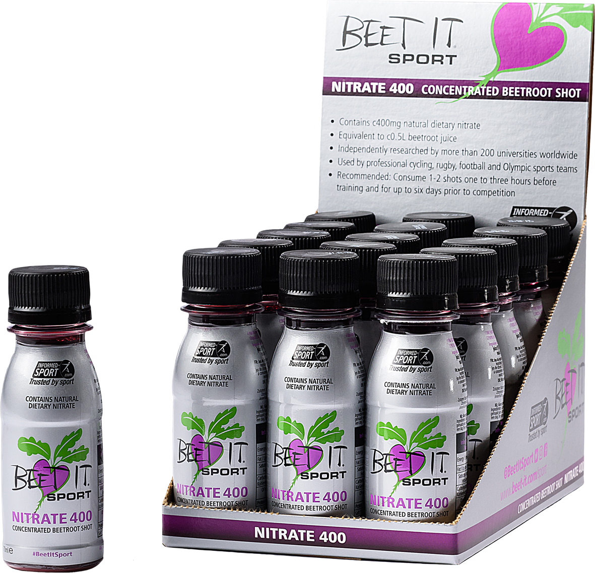 BeetIt Sport Shot 15 x 7cl Harris Active Sports B2B Trade Store