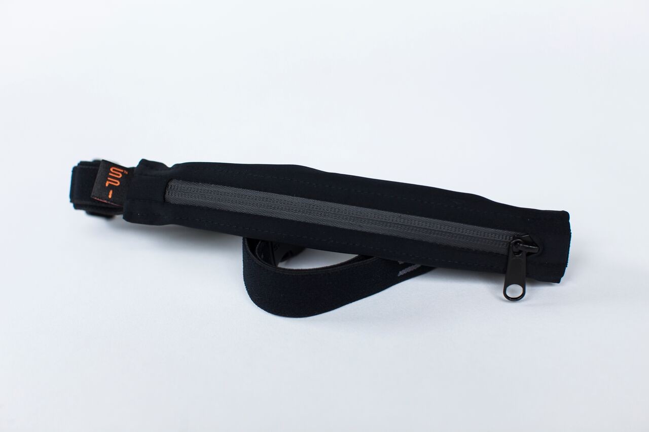 SPIbelt - Dual Pocket Running Belt - Black