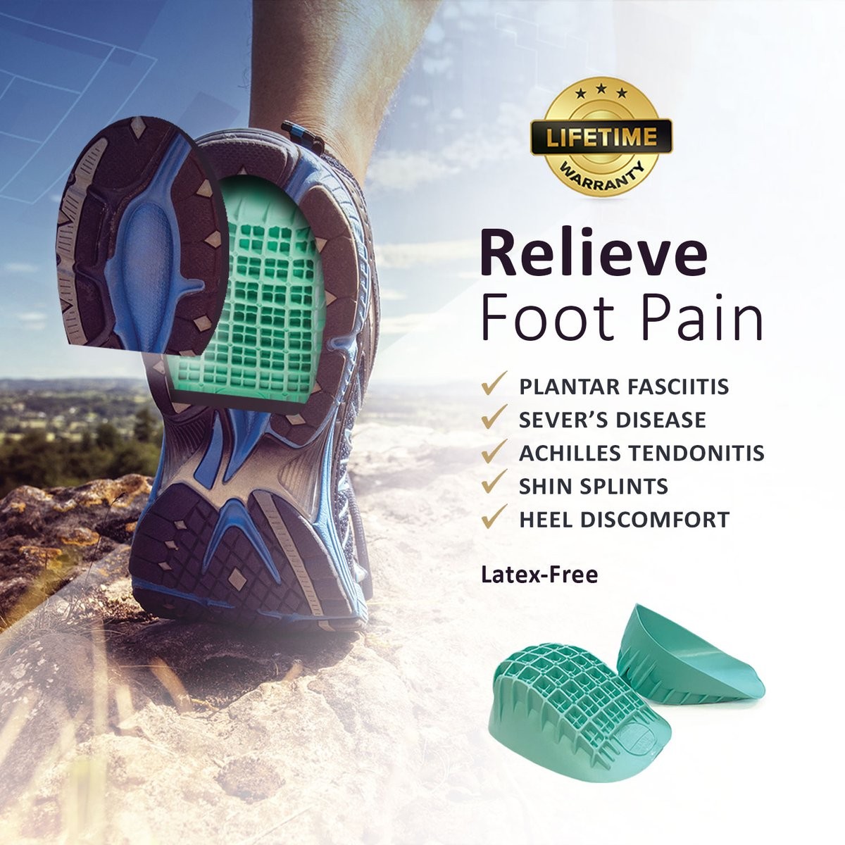 TULIS HEAVY DUTY HEEL CUPS Harris Active Sports B2B Trade Store