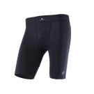 Mens compression shorts Black Titanium front