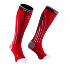 PRO RACING COMPRESSION SOCKS RED AND GREY