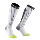 PRO RACING COMPRESSION SOCKS WHITE AND YELLOW 