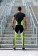 ZEROPOINT ATHLETIC COMPRESSION TIGHTS MEN - BLACK WHITE CHARTREUSE