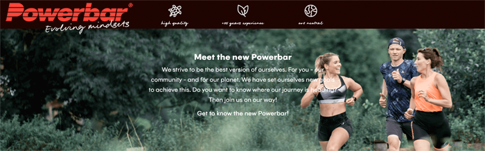 PowerBar rebrand banner